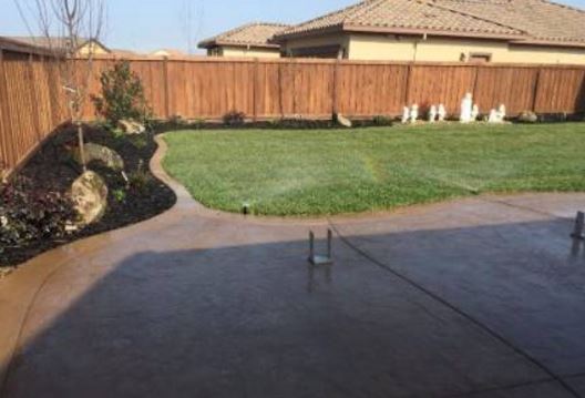 an image of a concrete patio in lathrop, CA