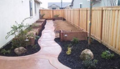 an image of a stamped concrete construction in manteca, ca