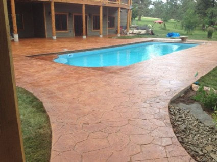This is a picture of a pool deck - Manteca pool deck contractor