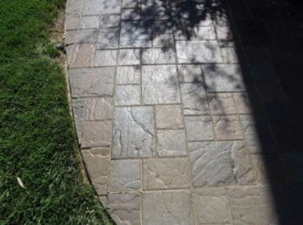 This is a picture of concrete pavers Manteca California