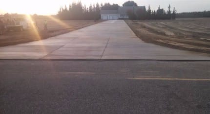 This is an image of concrete driveway repair.