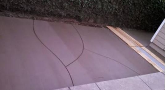 an image of a stamped concrete structure in Manteca, CA